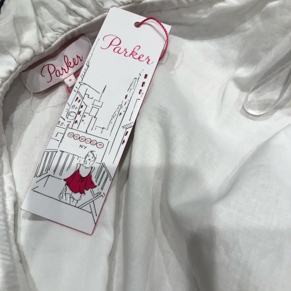 Parker NY Mary Embroidered One-Shoulder Blouse - Picture 3 of 3